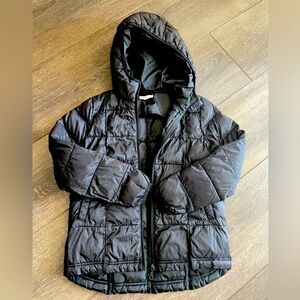 Tucker + Tate PufferJacket with hood Zip Up  Boy's Size S (7/8) Black